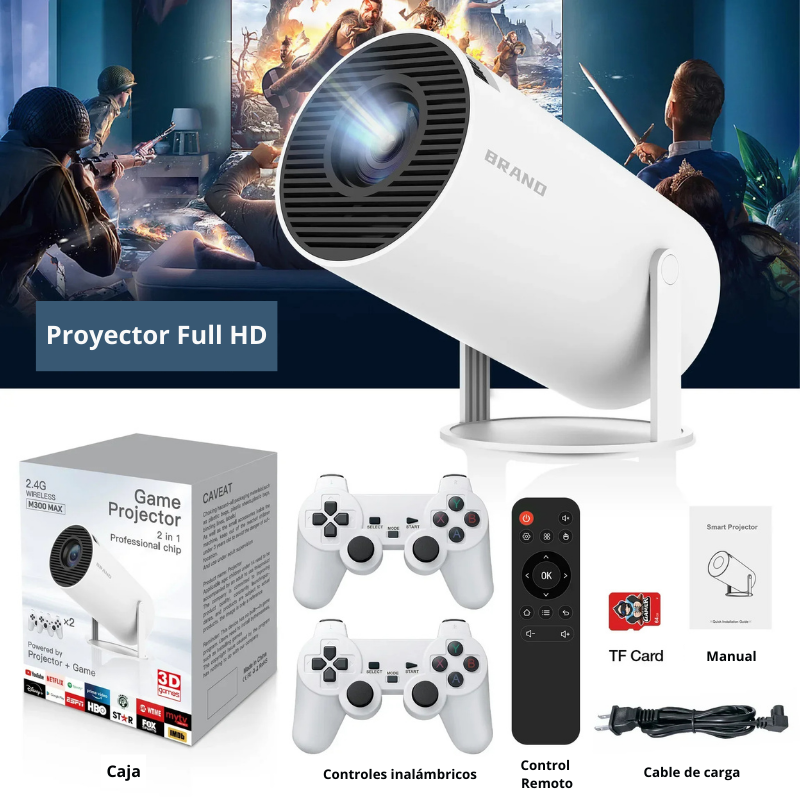 Proyector Multifunción con Plataforma Retro Integrada