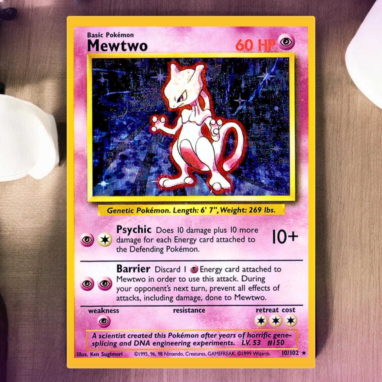 Tapete inspirado en cartas coleccionables