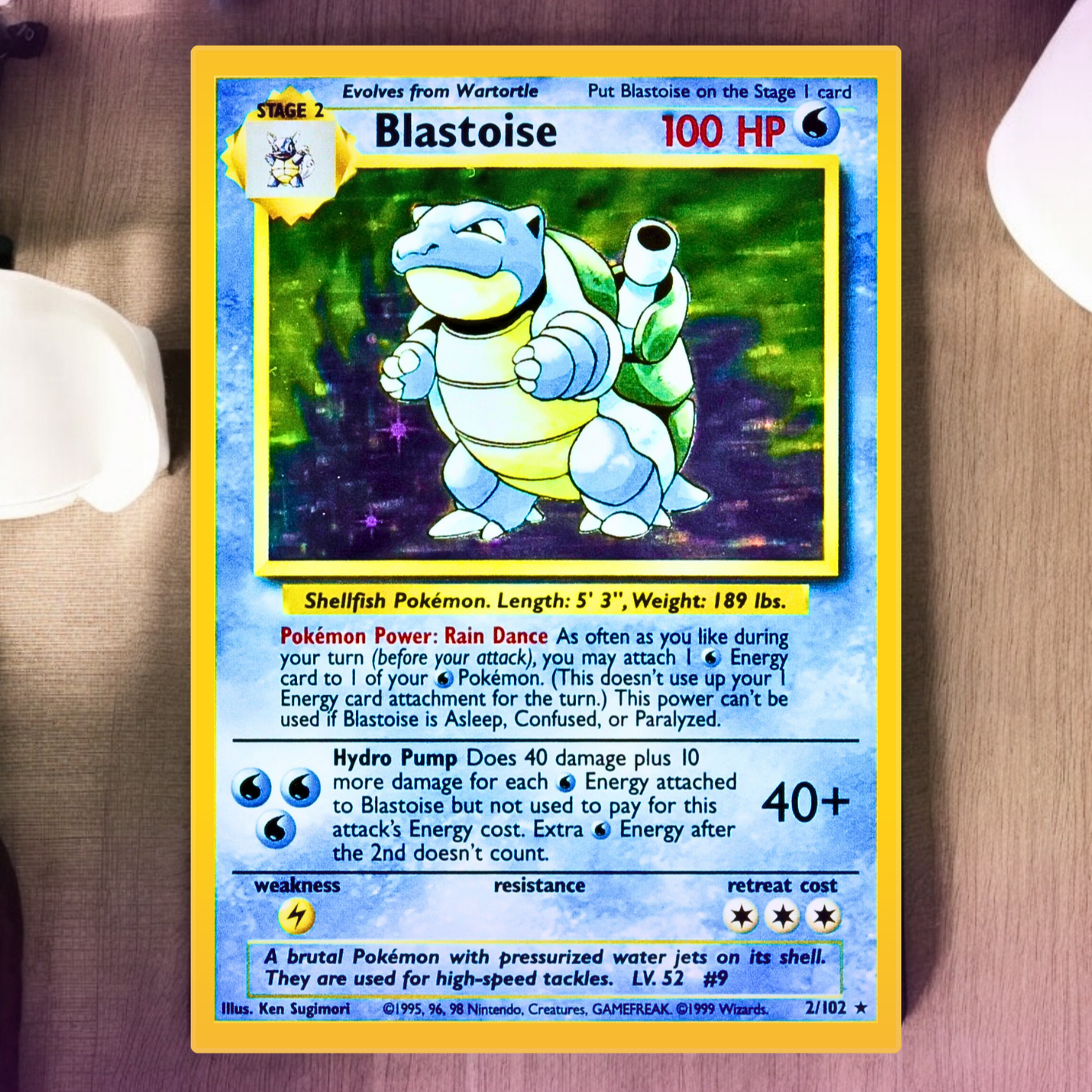 Tapete inspirado en cartas coleccionables