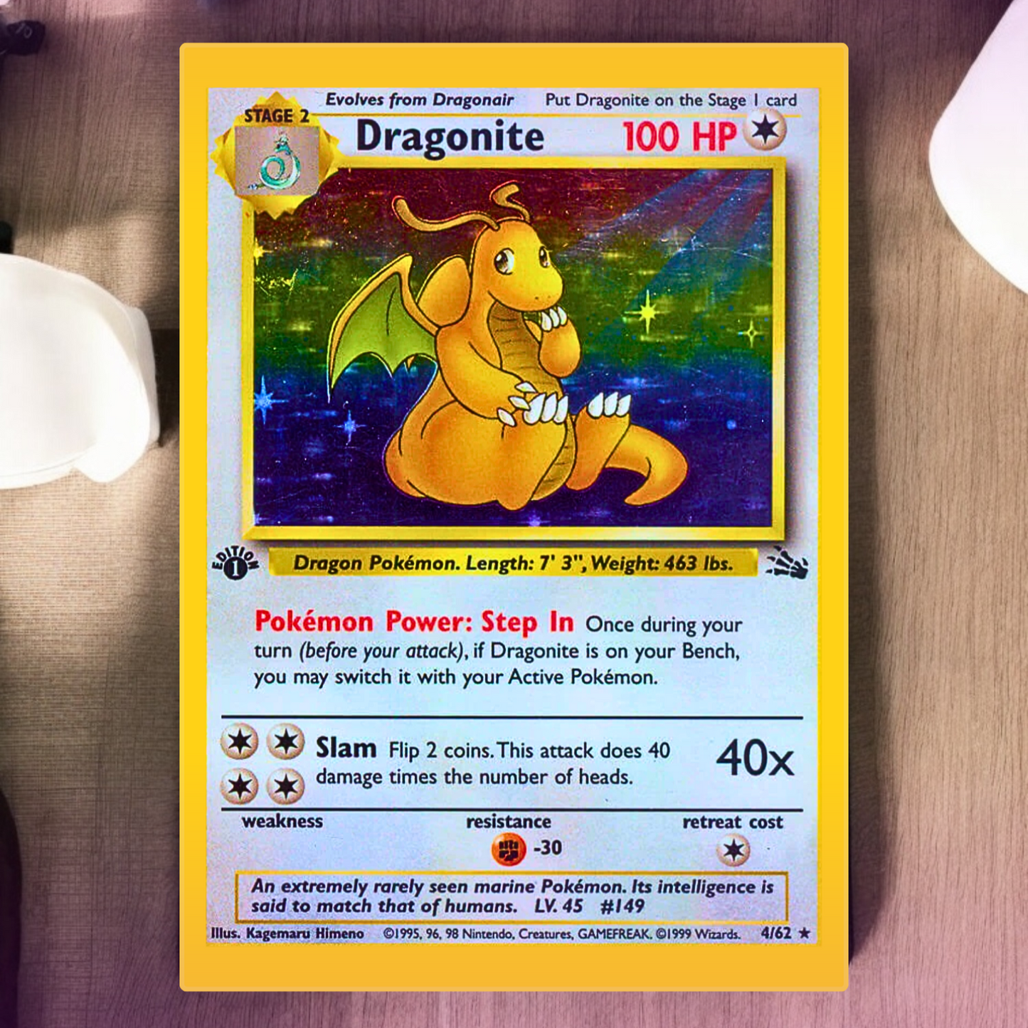 Tapete inspirado en cartas coleccionables