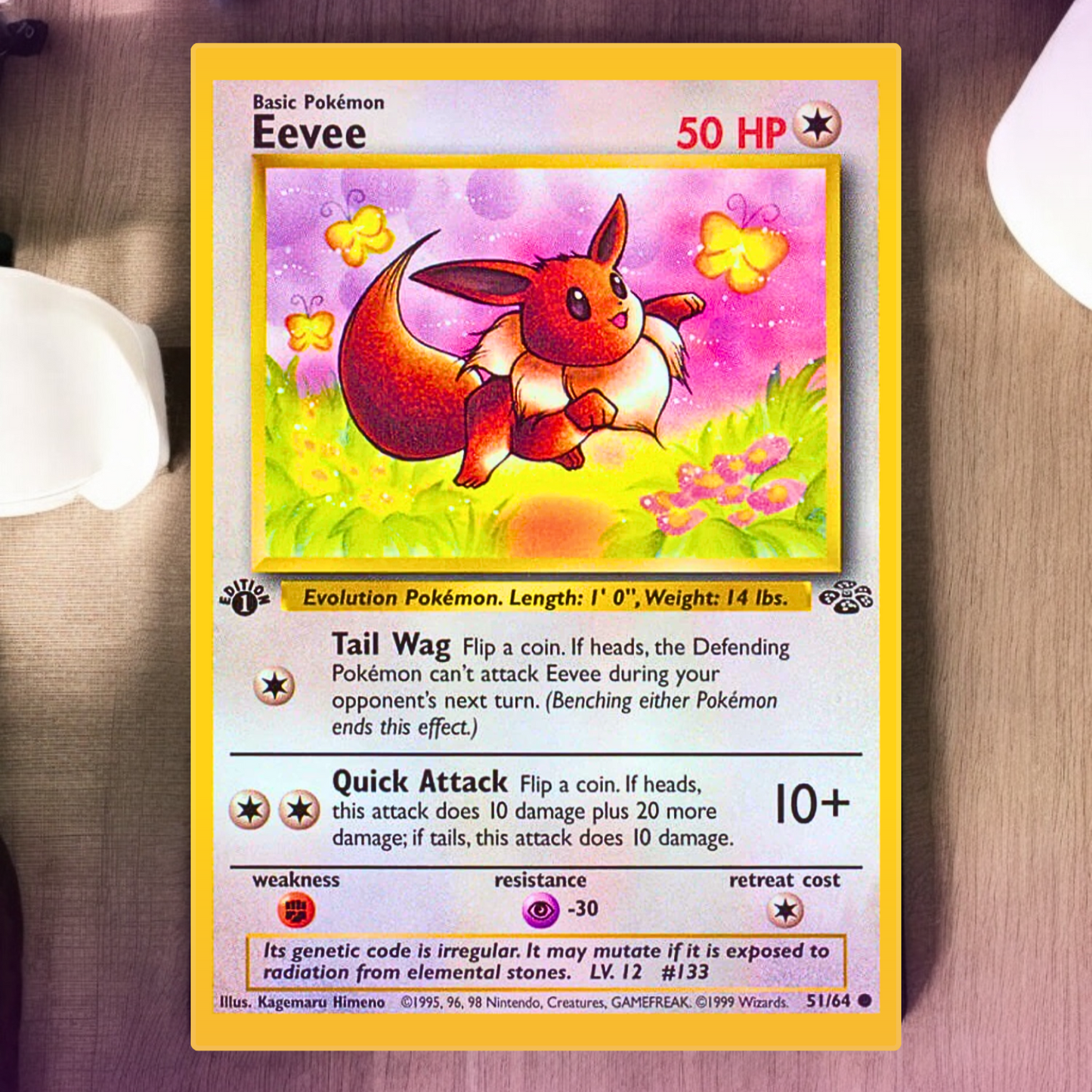 Tapete inspirado en cartas coleccionables