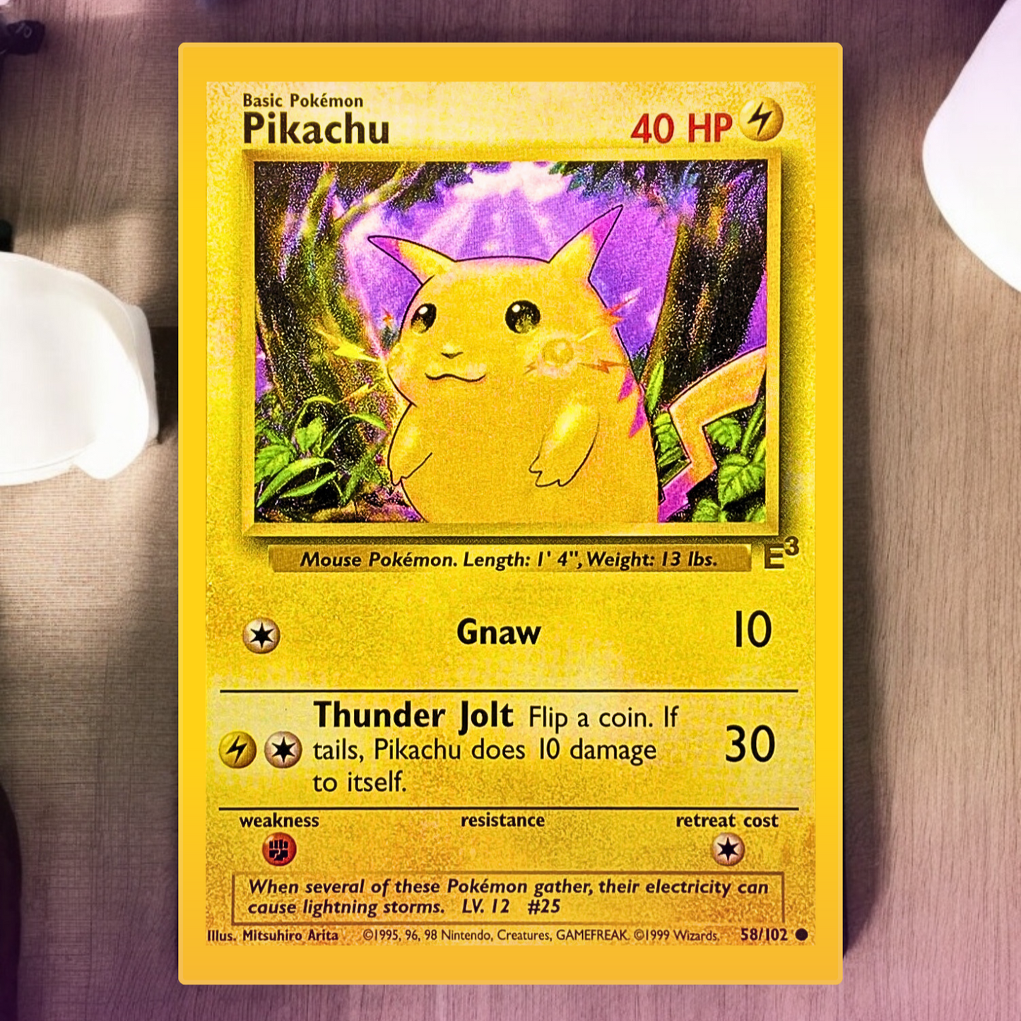 Tapete inspirado en cartas coleccionables